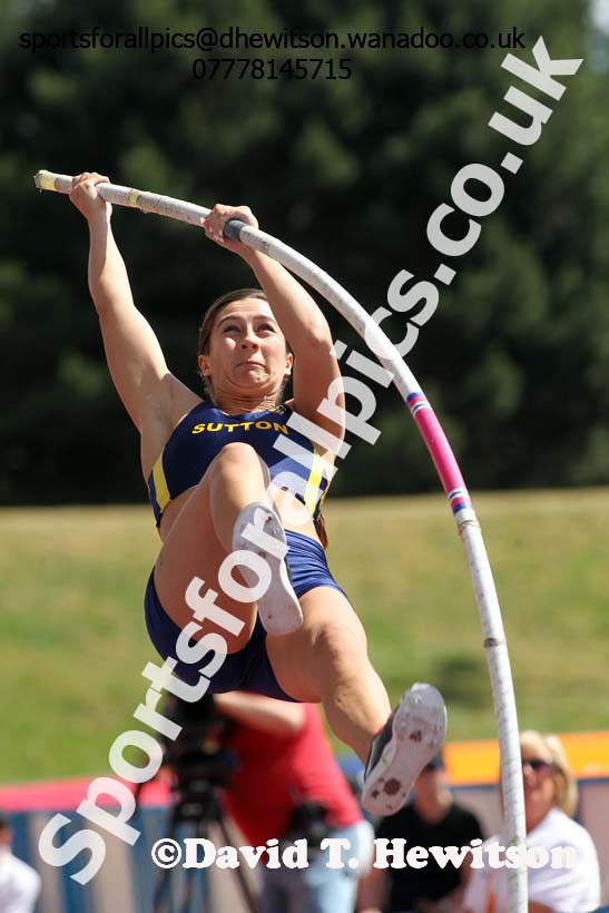 Womens pole vault, Sainsbury's British Champs, Alexander Stadium, Birmingham. Photo: David T. Hewitson/Sprts for All Pics